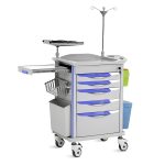 Saikang Medical Emergency Trolley (SKR054-ET77A) – Hospital Furniture | Sysmark Bangladesh
